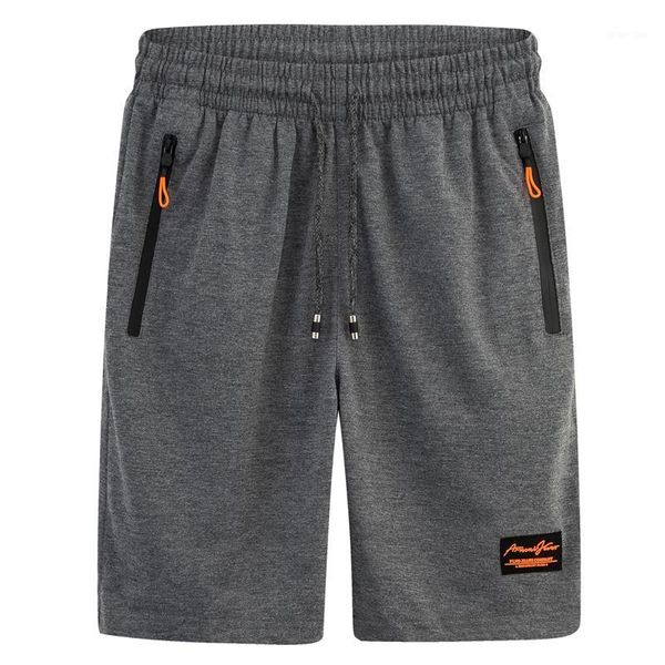 

shorts men's summer clothing mens half middle loose knee length straight mid elastic waist quick beach size m  -5xl 6xl1, White;black