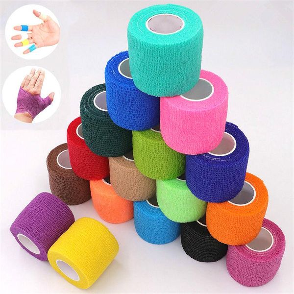 

5Pieces/Lot Elastic Bandage First Aid Kit Gauze Roll Wound Dressing Nursing Emergency Care Bandage Wrap Tape First Aid Tool For Knee Su 2016