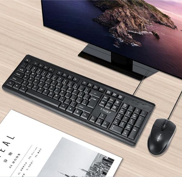 

keyboard mouse combos wired and set suitable for home business office games 104 keys