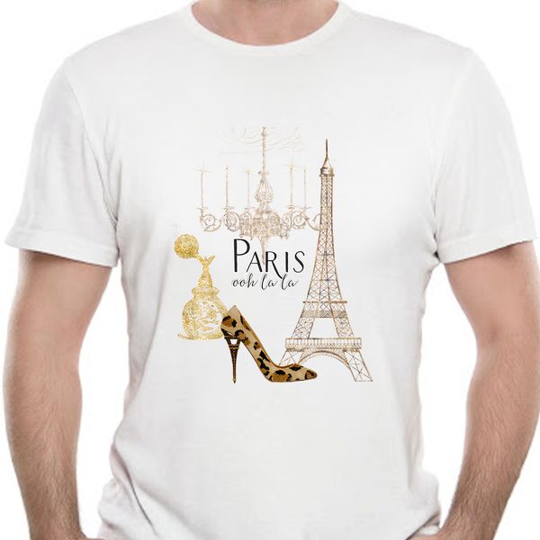 

paris ooh la la fashion eiffel tower chandelier perfume bottle printed tees 0236j sport hooded sweatshirt hoodie t shirt