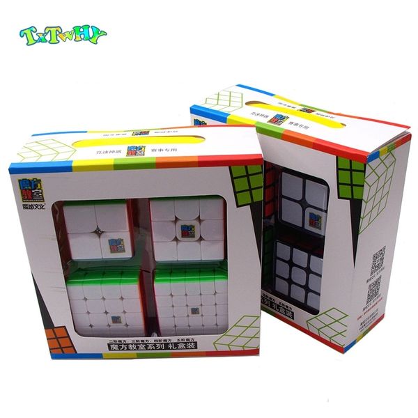 

moyu mofangjiaoshi 2x2 3x3 4x4 5x5 speed cube gift box packing professional puzzle educational toys children magic cube pack y200428