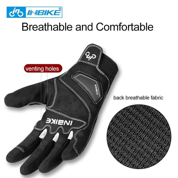 

inbike hard shell protection cycling gloves men shockproof thicken tpr palm pad mtb bike outdoor sport gloves bicycle gloves jllvvj, Black
