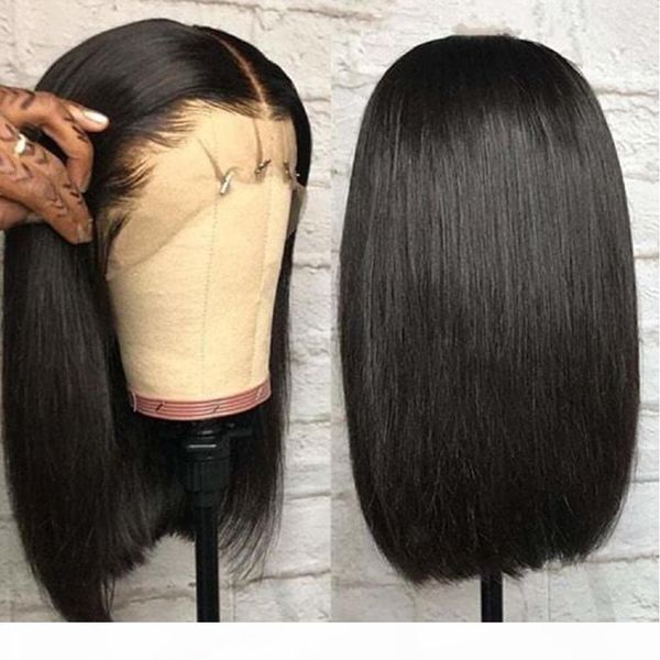

bob lace front wigs for black women short bob wigs 150% brazilian straight human hair wigs