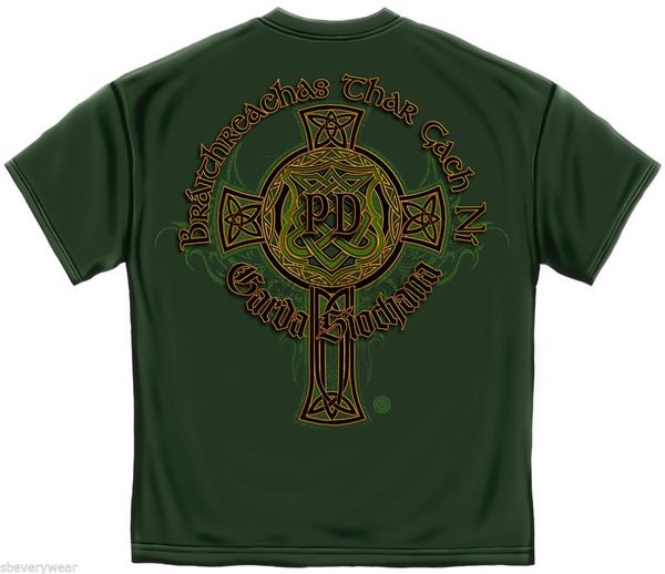

irish police pd cop gold cross garda ireland law enforcement new summer style fashion short sleeve korean sport sweatshirt hoodie t shirt