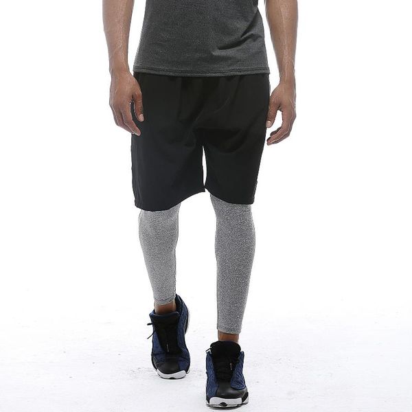 

мужчины спорт шорты фитнес бег quick-dry дышащий sportswear эластичный пояс на молнии карман сыпучие fit баскетболпотренируйся шорты, White;black