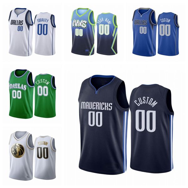 

даллас mavericks мужчины пользовательские 2020 город nba женщины молодежное заявление последние баскетбол джерси s-6xl, Black