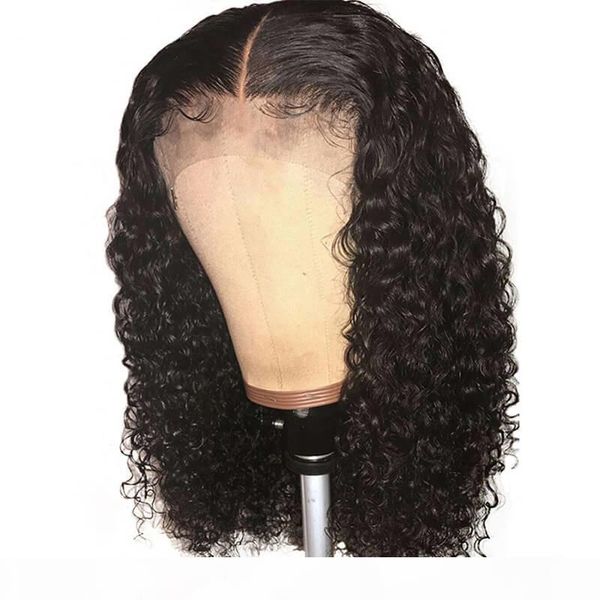 

curly full lace wig human for african american women remy preplucked brazilian hair curly lacefront wig with baby hair bleached knots, Black;brown