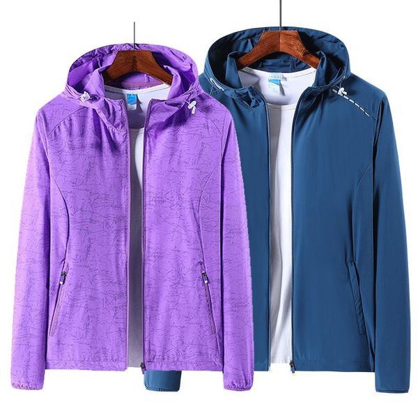 

outdoor jackets&hoodies waterproof jacket men's summer coat trench women's wind shield, Blue;black