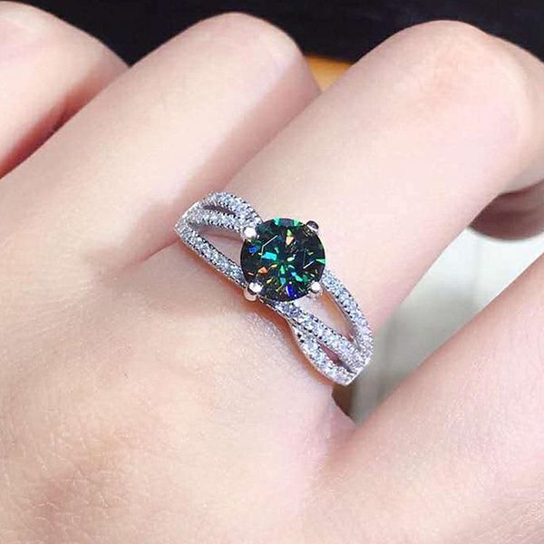 

fashion irregular cross crystal zircon diamonds gemstones rings for women white gold silver color jewelry wedding bijoux bague, Golden;silver