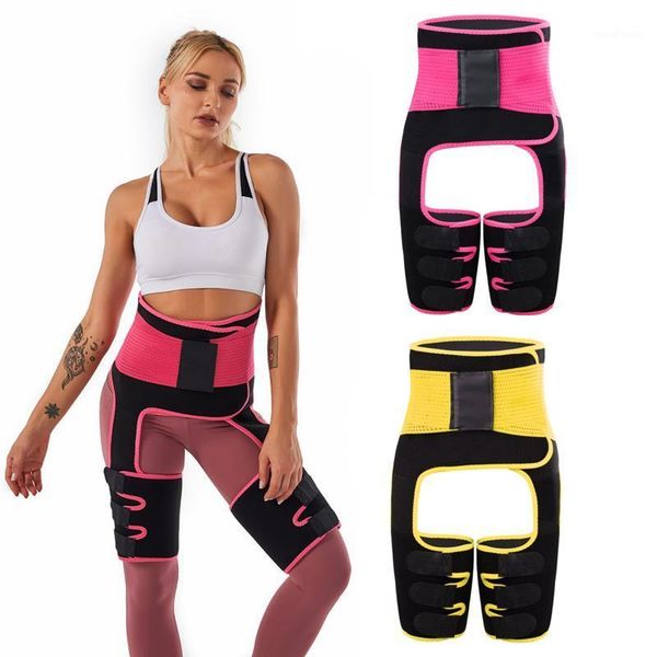 

waist support high thigh trimmer sweat belt neoprene shapewear women slimming leg body shapers adjustable trainer belt1, Black;gray