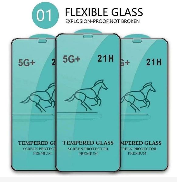 

full glue tempered glass for iphone 12 mini pro max 11 xr x xs 8 7 plus screen protector guard with paper retail package