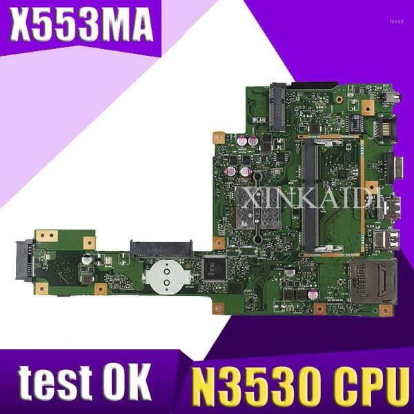 

new xinkaidi x553ma with n3530 cpu mainboard rev2.0 for asus f503m x503m f553ma x503ma d503m lapmotherboard main board1