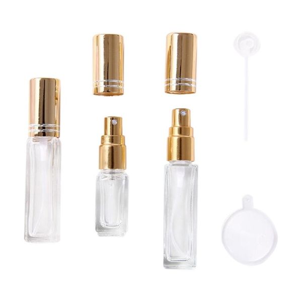 

storage bottles & jars 2pcs 10ml travel portable glass perfume bottle spray sample empty containers atomizer mini refillable