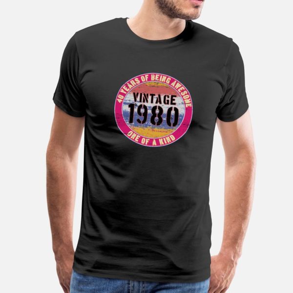 

1980 vintage - funny 40th birthday present t shirt fit unique trendy tracksuit hoodie sweatshirt