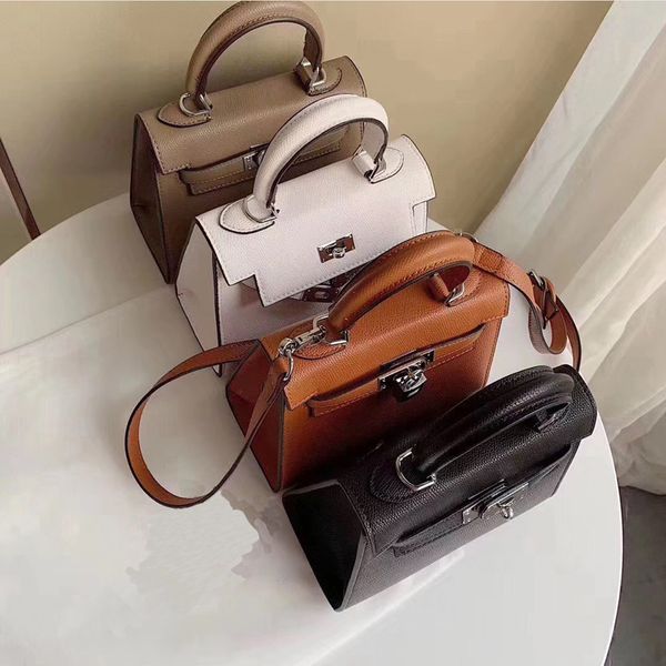 

2020 new mini handbag womens small ck leather kelly bag second generation mini internet celebrity shoulder crossbody small bag