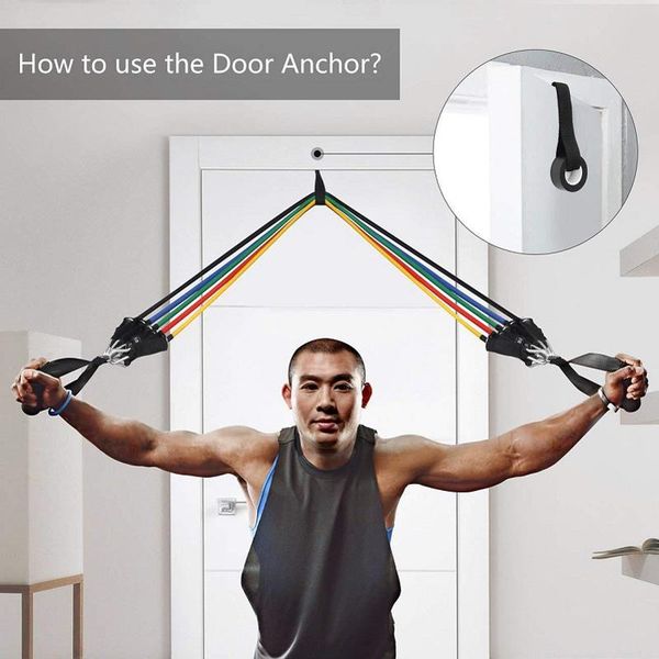

pull rope set yoga fitness resistance bands 11-piece tension band home exercise workouts strength training fitness equipment new