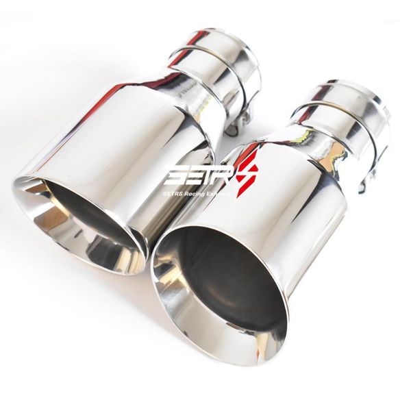 

muffler 1 pc stainless steel universal exhaust system end pipe car tip for1