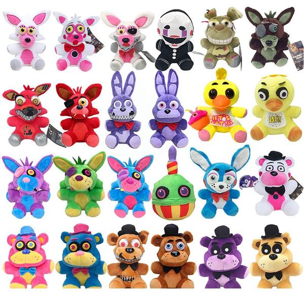 

18 см пять ночей на fnaf fnaf плюшевые куклы фредди медведь фокс чикание бонни фаршированные плюшевые игрушки для детей кукол christm wmtrbk