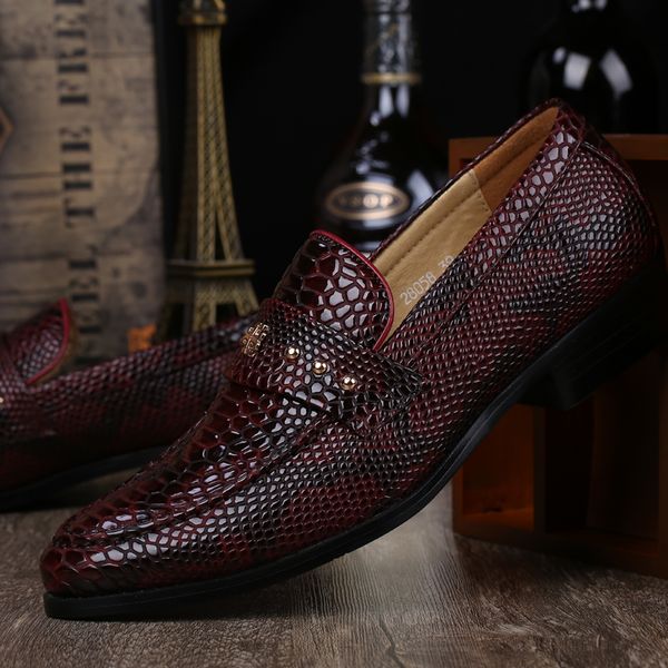 

cimim brand men formal business casual leather shoes new comfortable hairstylist dress shoes fashion luxury office loafers men, Black