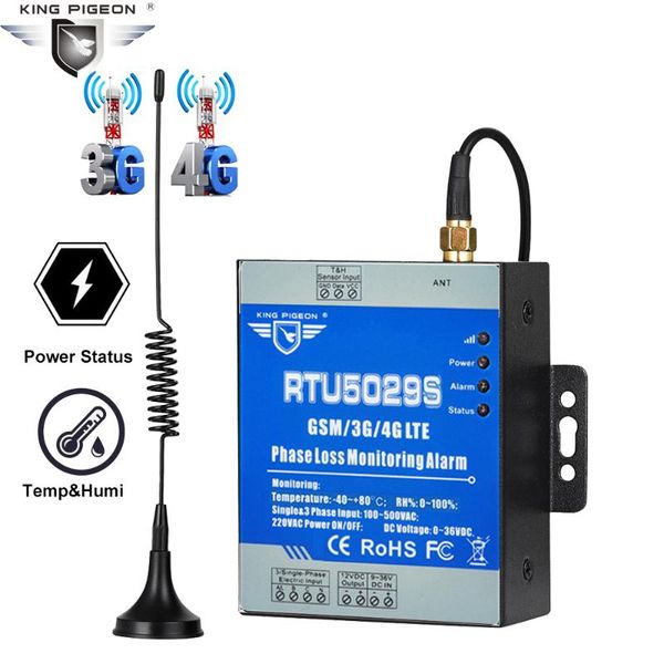 

alarm systems power failure 3 phase monitoring system ac/dc status by sms for warehouse rtu5029a