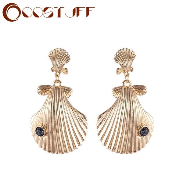 

gold fashion conch earrings jewelry dangle pendientes female decoration accessories bijou jewelry for women earrings 2021 gifts, Silver