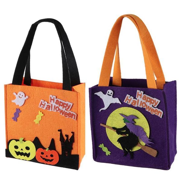 

2 шт. подарочная сумка хэллоуин подарочные пакеты конфеты biscuit упаковочная сумка подарочные закуски сумочка для хэллоуина конфеты biscuit