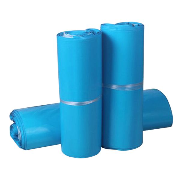 

20*35cm courier bags frosted blue self-seal adhesive storage bag waterproof thick 12 wire envelope mailer postal mailing bags ing