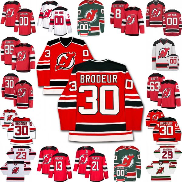 

new jersey devils jersey mikhail maltsev scott wedgewood connor carrick 25 nolan foote sami vatanen eric comrie aaron dell aaron broten, Black;red