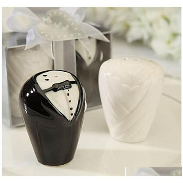 

wedding bridal party gifts groom and bride salt & pepper jllrmo dh_niceshop