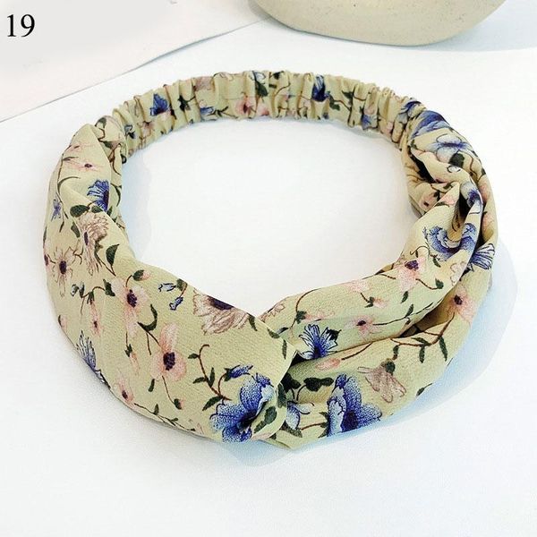 

мода цветочные принты женщины дави повязки твист завязные пиловые палочки кросс бантики шифоновые гусы гусы турбан корейские волосы обруч во