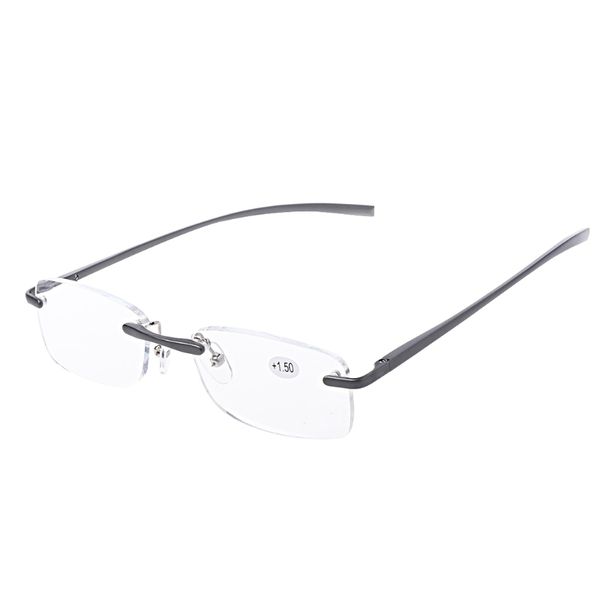 

glasses aluminum eyeglass alloy presbyopic rimless reading resin lens +1.0 to +3.5