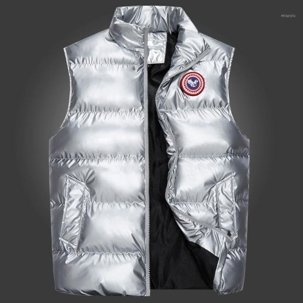 

winter vest down vest men's casual sleeveless jacket men's hooded on both sides1, Black