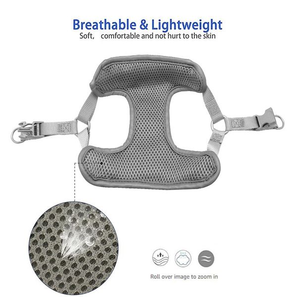 

breathable nylon mesh dog puppy harness no-pull reflective pet harness vest dog leash for small large dog pitbull french bbymkp