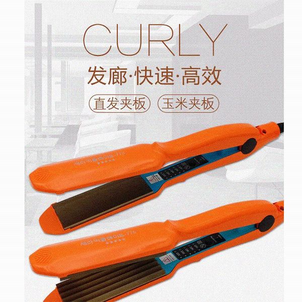 

hair straightening board clip thermostat straightener ceramic electric plywood does not damage shaggy corn silk pl /40, Black