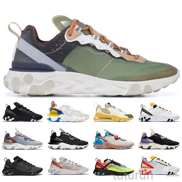 

2021 react vision element 55 87 undercover anthracite mens womens casual shoes black iridescent sneakers trainers sport 36-45pqcg# rx-4