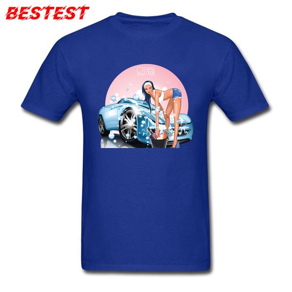 

fashion mens blue car wash pin up girl print tshirt clothes unique short sleeve & tees sport hooded sweatshirt hoodie men t shirt