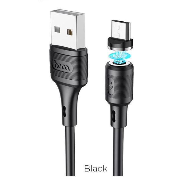 

hoco magnetic charging cable 2a micro usb fast charge cable for samsung xiaomi mobile phone magnet plug charger wire