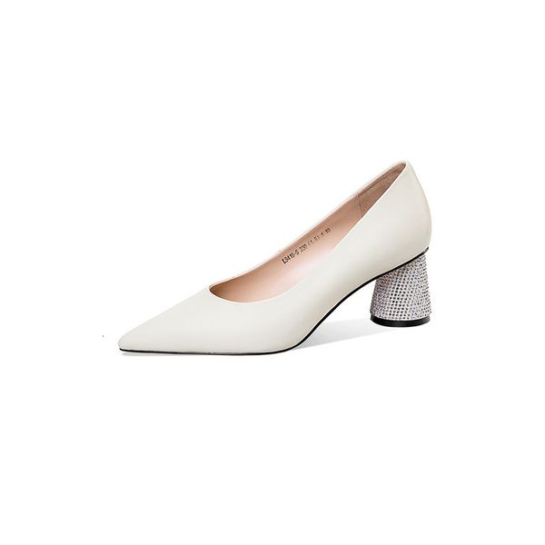 

new arrival 2021 female high genuine ladies fashion to toe party white shoes fb5s, Black