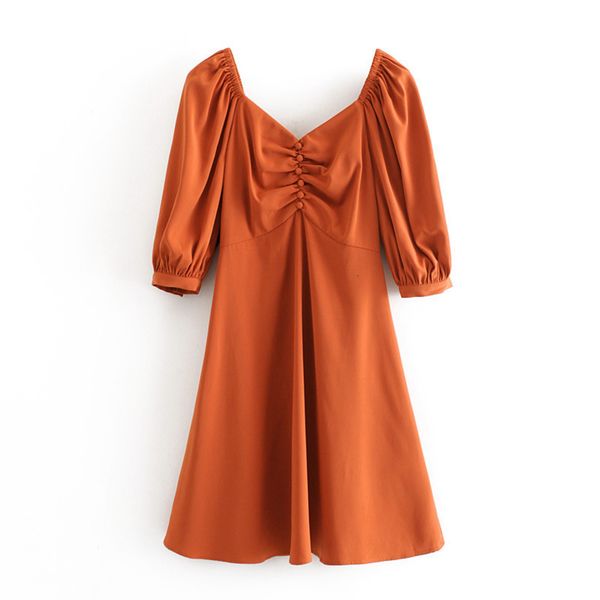 

summer new fashion, versatile, simple 2020 and elegant v-neck dress, Black;gray