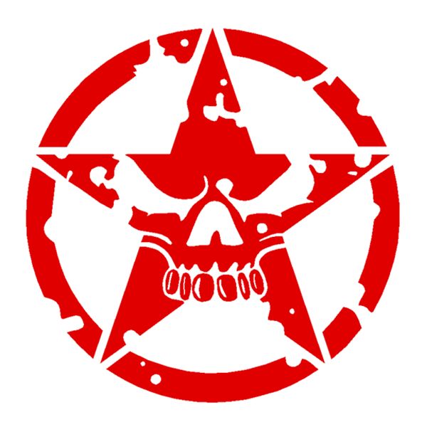 

car sticker skull funny creative decoration decal fuel tank cap windshield pvc personality car sticker black/white, 19cm*19cm