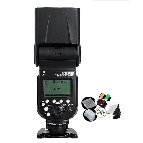 

yongnuo speedlite yn968ex-rt with led light gn60l hss 1/8000s flash light for dslr camera 600ex-rt st-e3-rt yn600ex-rt