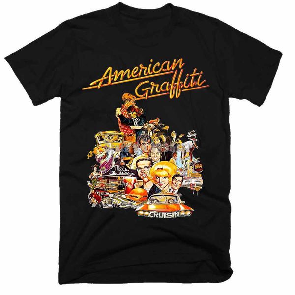 

american graffiti movie men's hip hop streetwear tshirt homme humour black of white sport hooded sweatshirt hoodie men t shirt