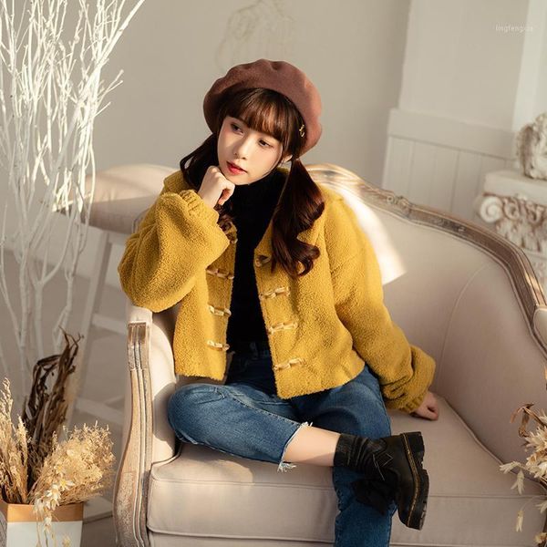 

princess sweet lolita coat long and short japanese girl's overcoat in spring and winter super warm lamb cotton coat lg0091, Black