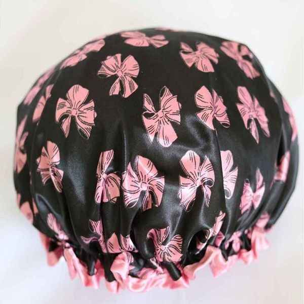 

bathroom waterproof shower caps kitchen hat dust-proof smoke-proof shampoo shower cap cute sho qylmmc