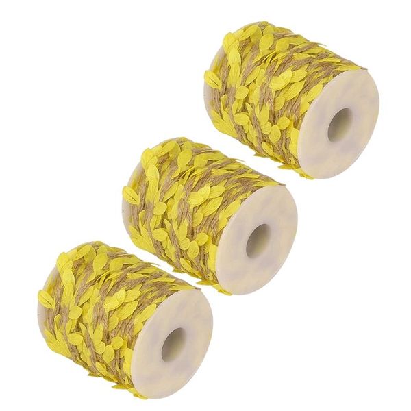 

10m rattan leaves rope flower vines lace webbing embroidered ribbon straw hat dress lace appliques decoration, Black;white