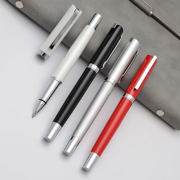 

1pc new classic fashion gel pen blue black ink roller pens business office stationery ballpoint pen 0.5mm refill drop transport