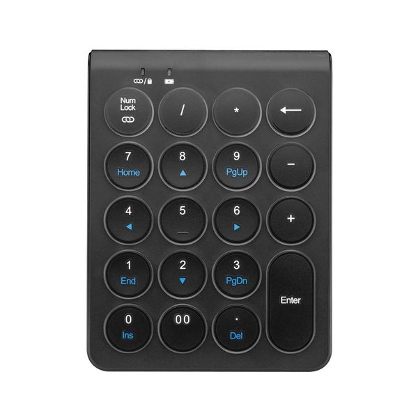 

беспроводная связь bluetooth цифровая клавиатура 19-клавишная круглый keycap портативный клавиатура 10m беспроводной передачи