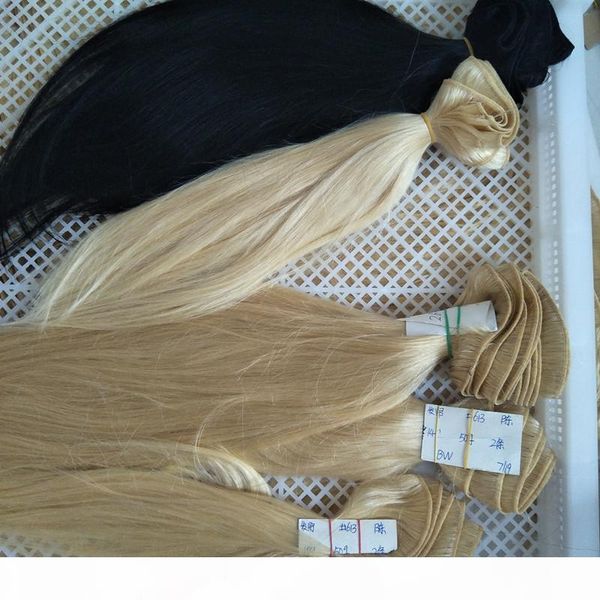 

silk straight haur 100% human hair bundles 4 pcs lot weaves brazilian peruvian hair extensions color 1b 4# 8# 613# gray 12-24 inches, Black