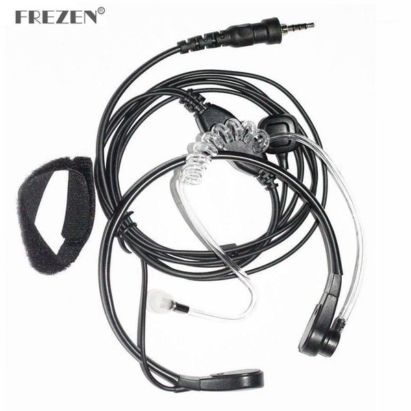 

throat mic microphone covert acoustic tube earpiece headset with finger pfor yaesu vertex radio vx-6r 7r 6e 7e 120 1271