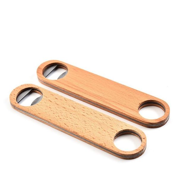 

stainless steel opener solid wooden handle bottle opener hanging wine openers durable beverage beer openers kitc wmtzlc pets2010